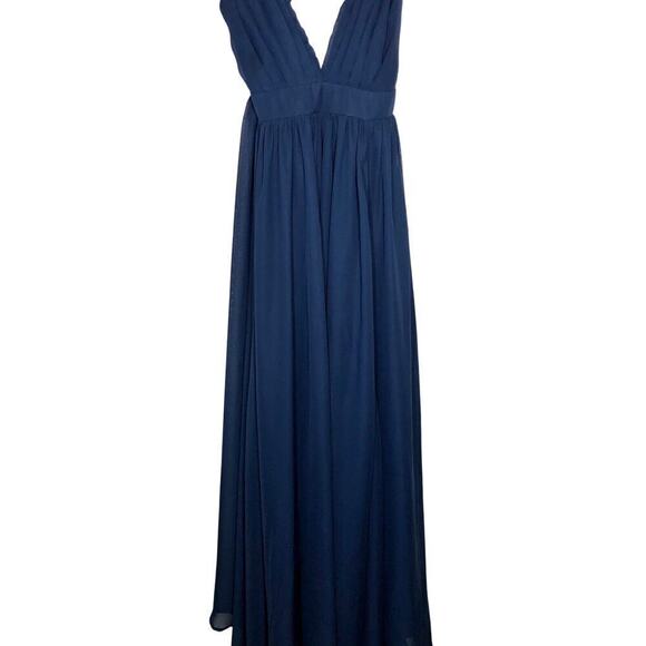 Meghan Enchanted Dress Garden Maxi Open Back Navy Blue Maxi NWT M - Picture 5 of 13